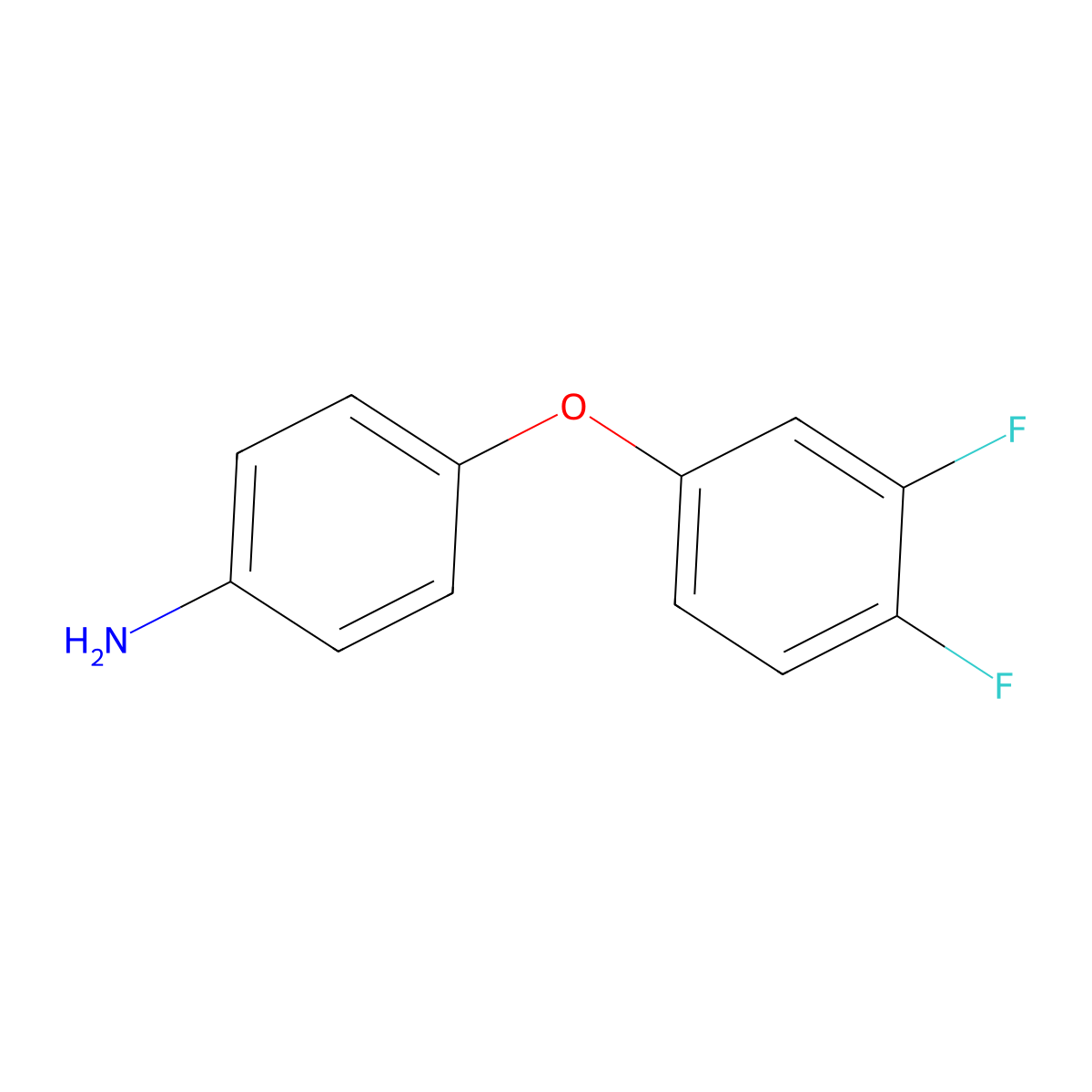 4-(3,4-Difluorophenoxy)aniline molecular structure, CAS 383126-84-9