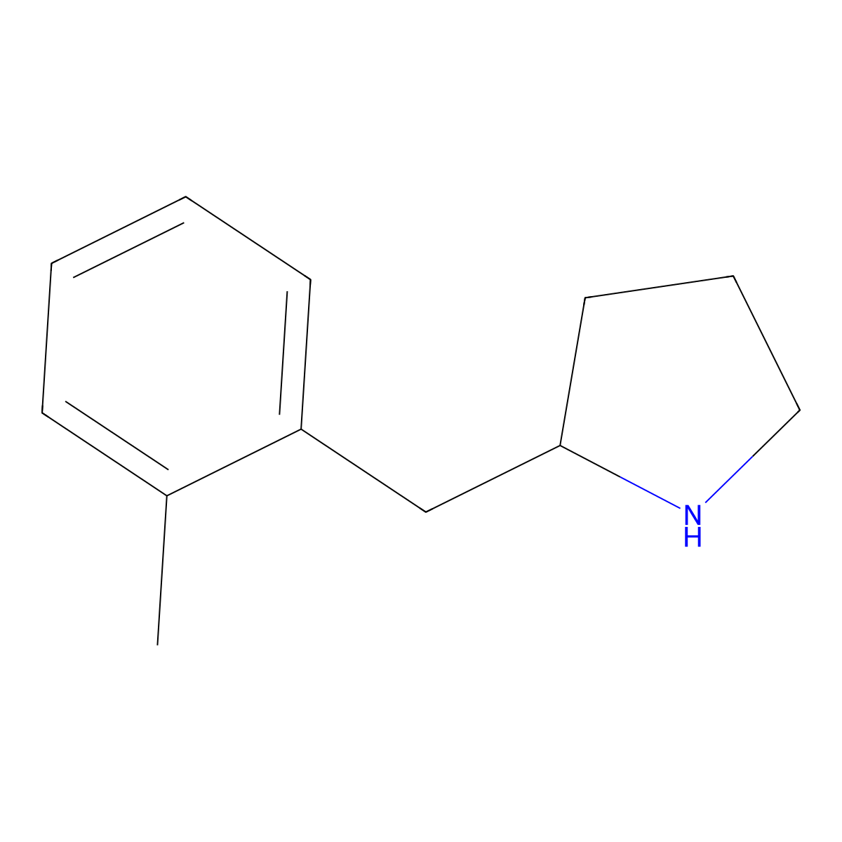 2-((2-Methylphenyl)methyl)pyrrolidine molecular structure, CAS 383127-27-3