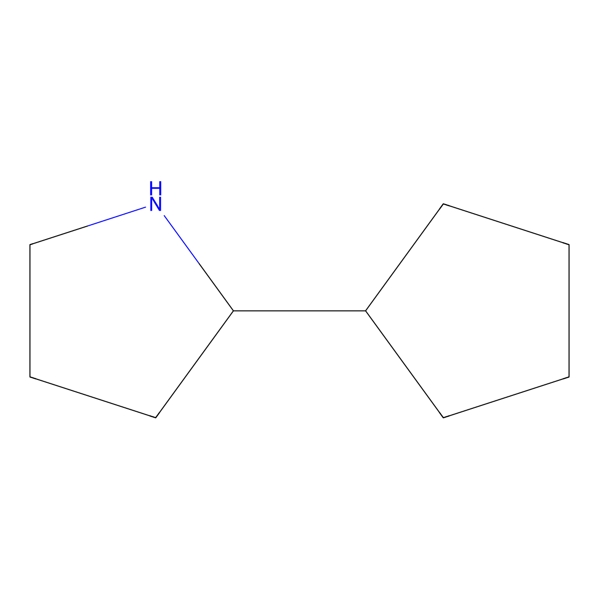 2-Cyclopentylpyrrolidine molecular structure, CAS 383127-36-4