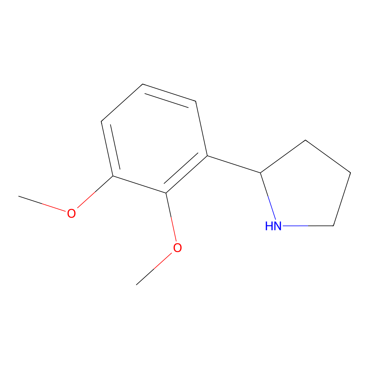 2-(2,3-Dimethoxyphenyl)pyrrolidine molecular structure, CAS 383127-41-1
