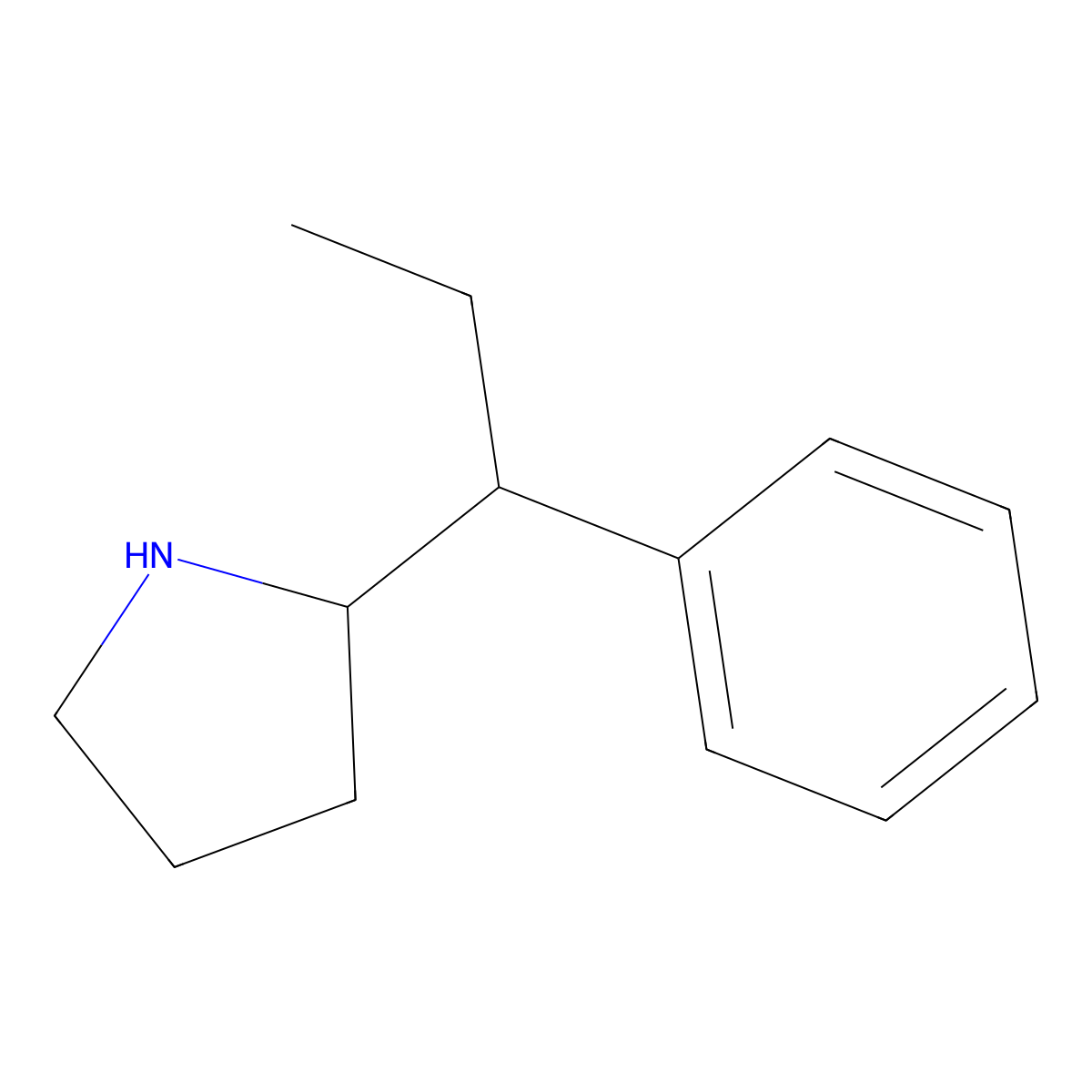 2-(1-Phenylpropyl)pyrrolidine molecular structure, CAS 383127-54-6