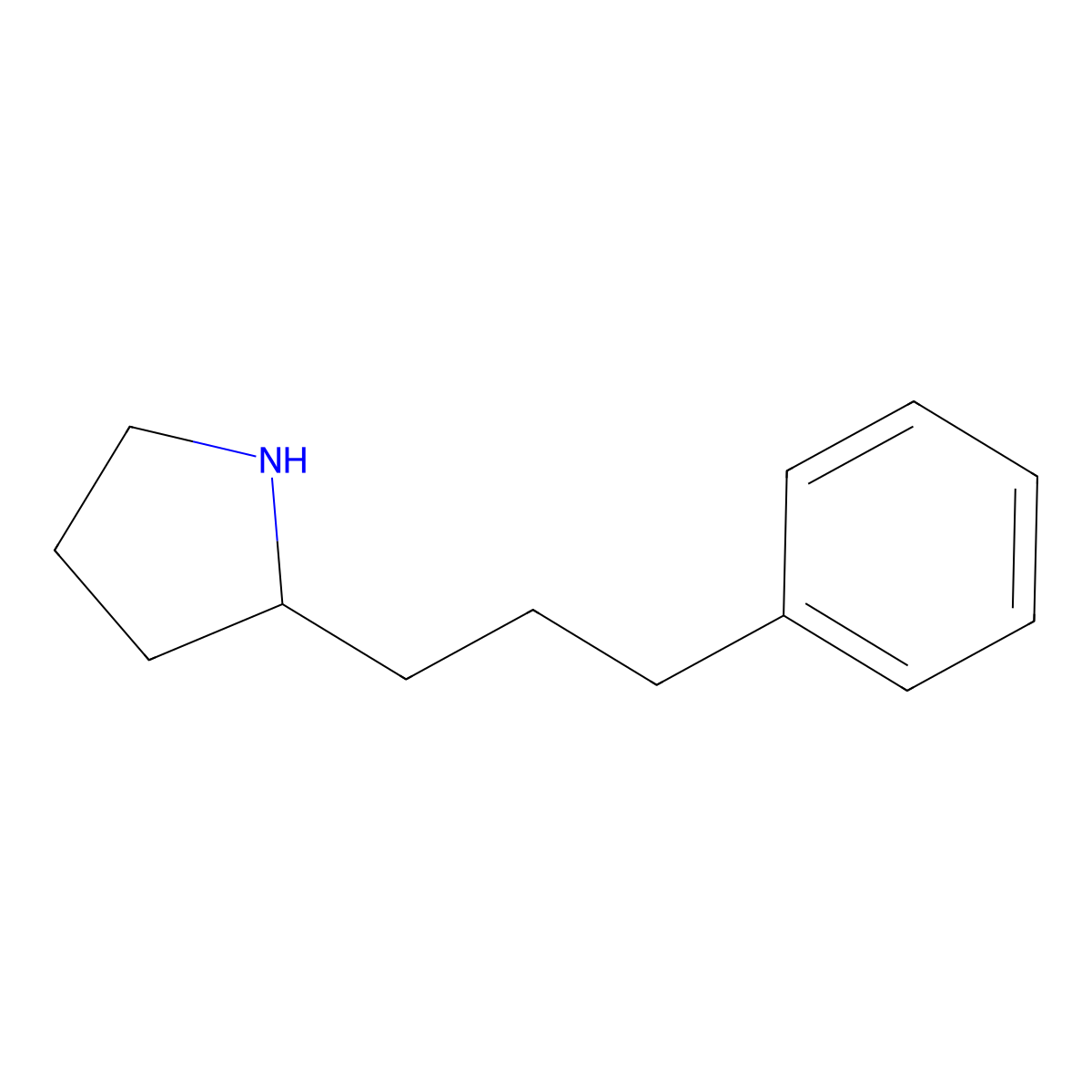 2-(3-Phenylpropyl)pyrrolidine molecular structure, CAS 383127-55-7
