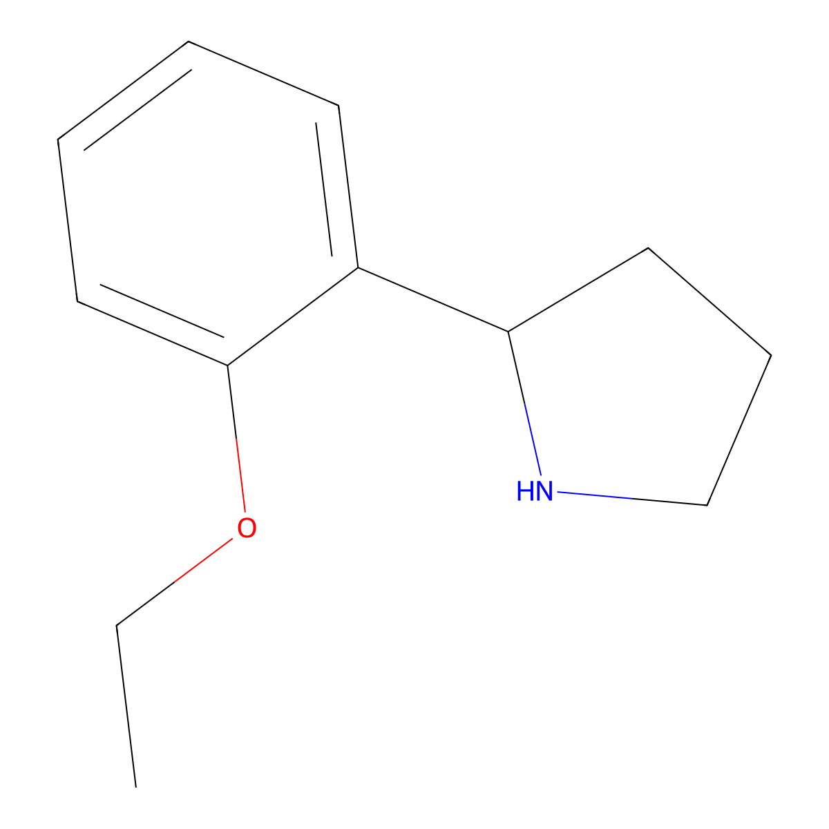 2-(2-Ethoxyphenyl)pyrrolidine molecular structure, CAS 383127-71-7