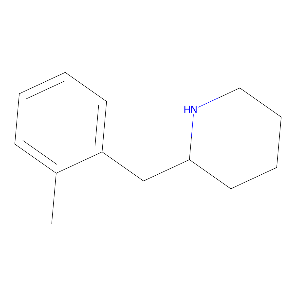 2-(2-Methylbenzyl)piperidine molecular structure, CAS 383128-20-9