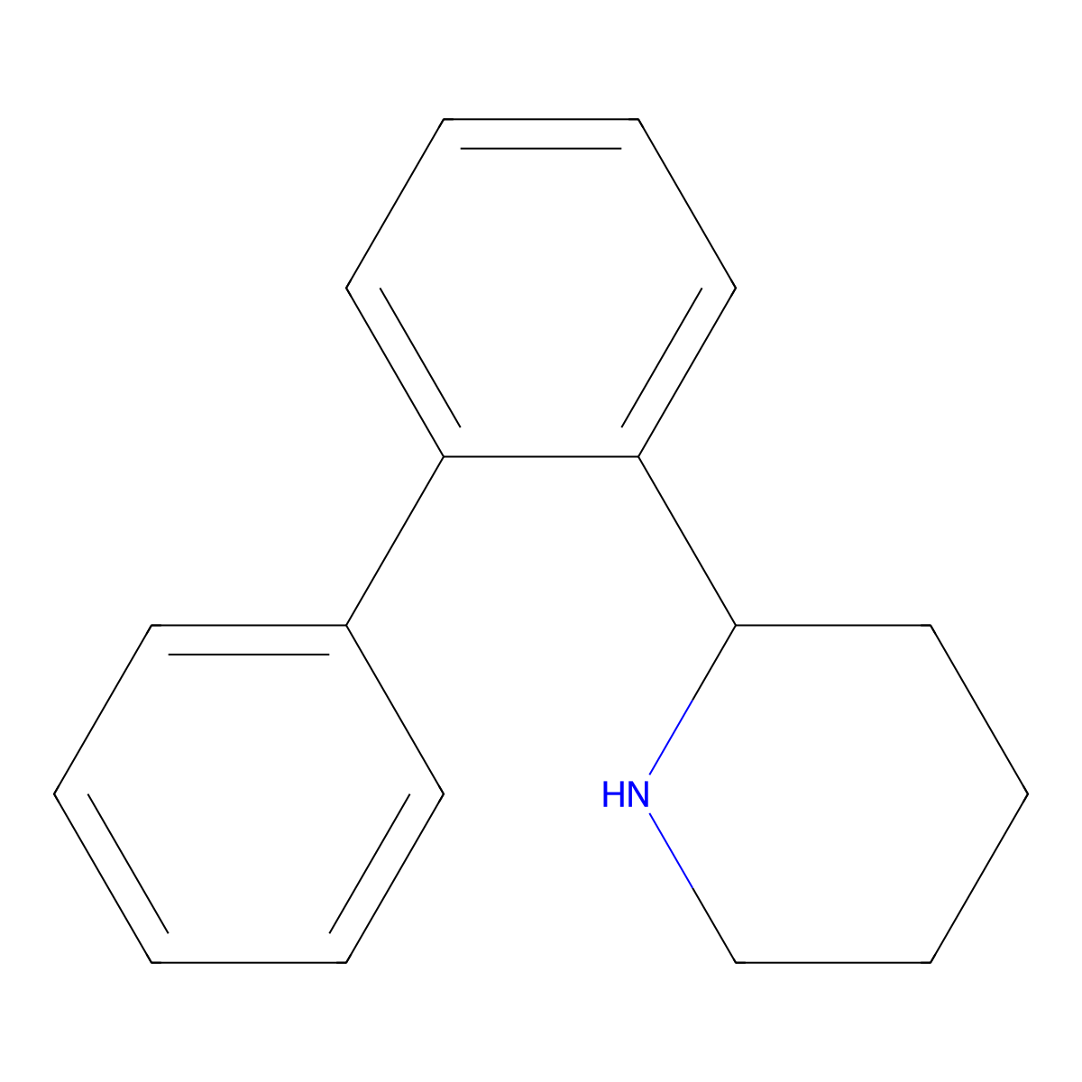 2-[1,1'-Biphenyl]-2-ylpiperidine molecular structure, CAS 383128-27-6