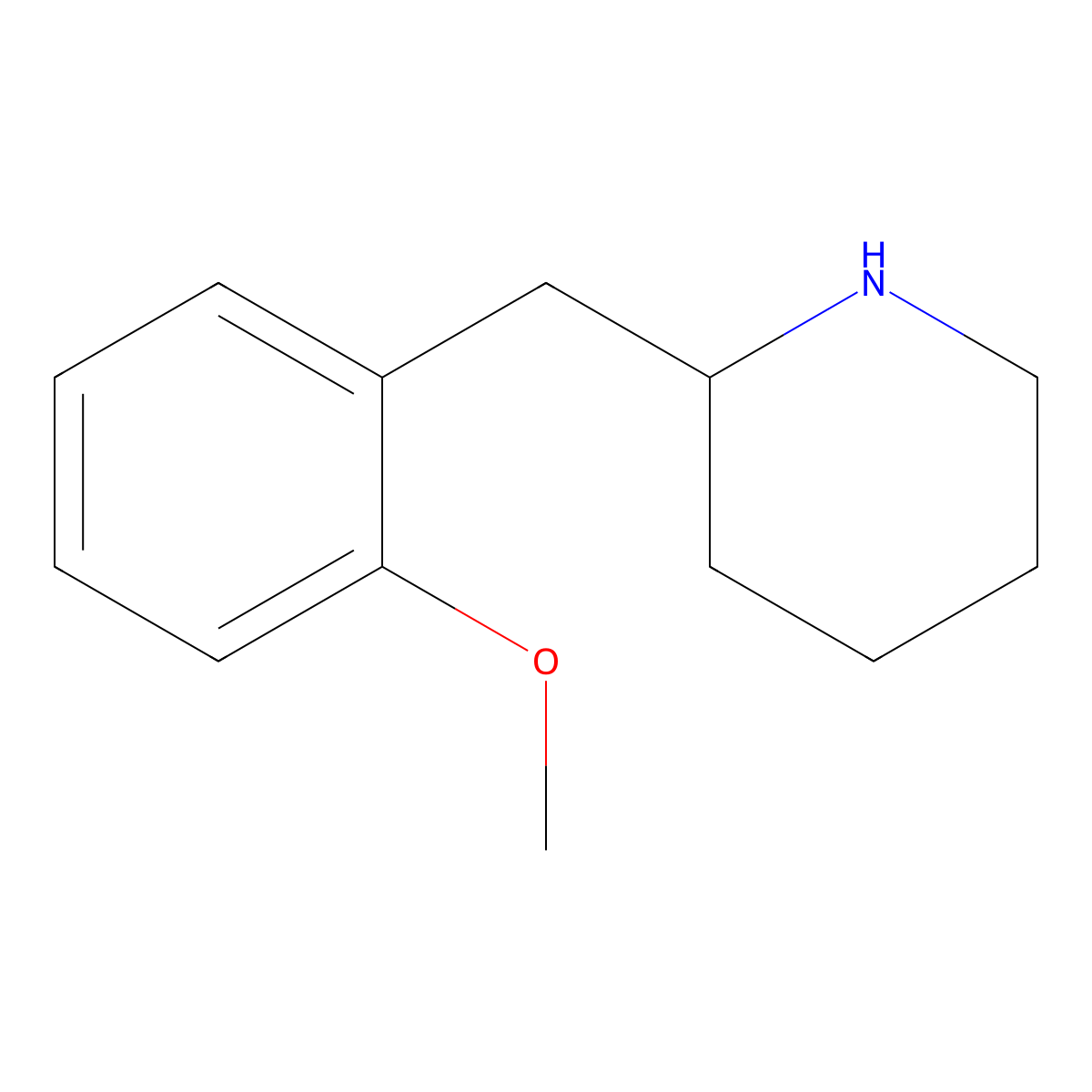 2-(2-Methoxy-benzyl)-piperidine molecular structure, CAS 383128-44-7