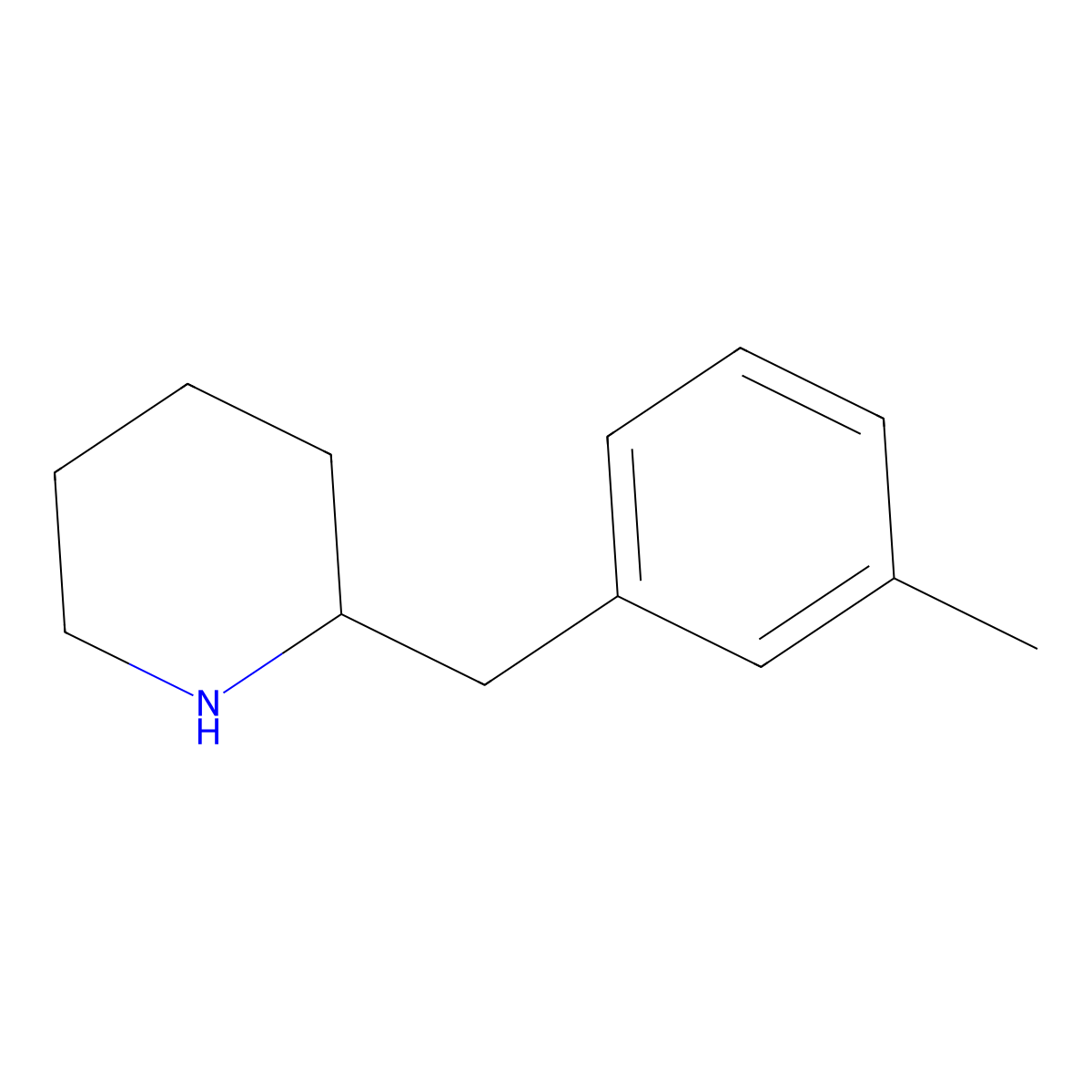 2-(3-Methyl-benzyl)-piperidine molecular structure, CAS 383128-55-0