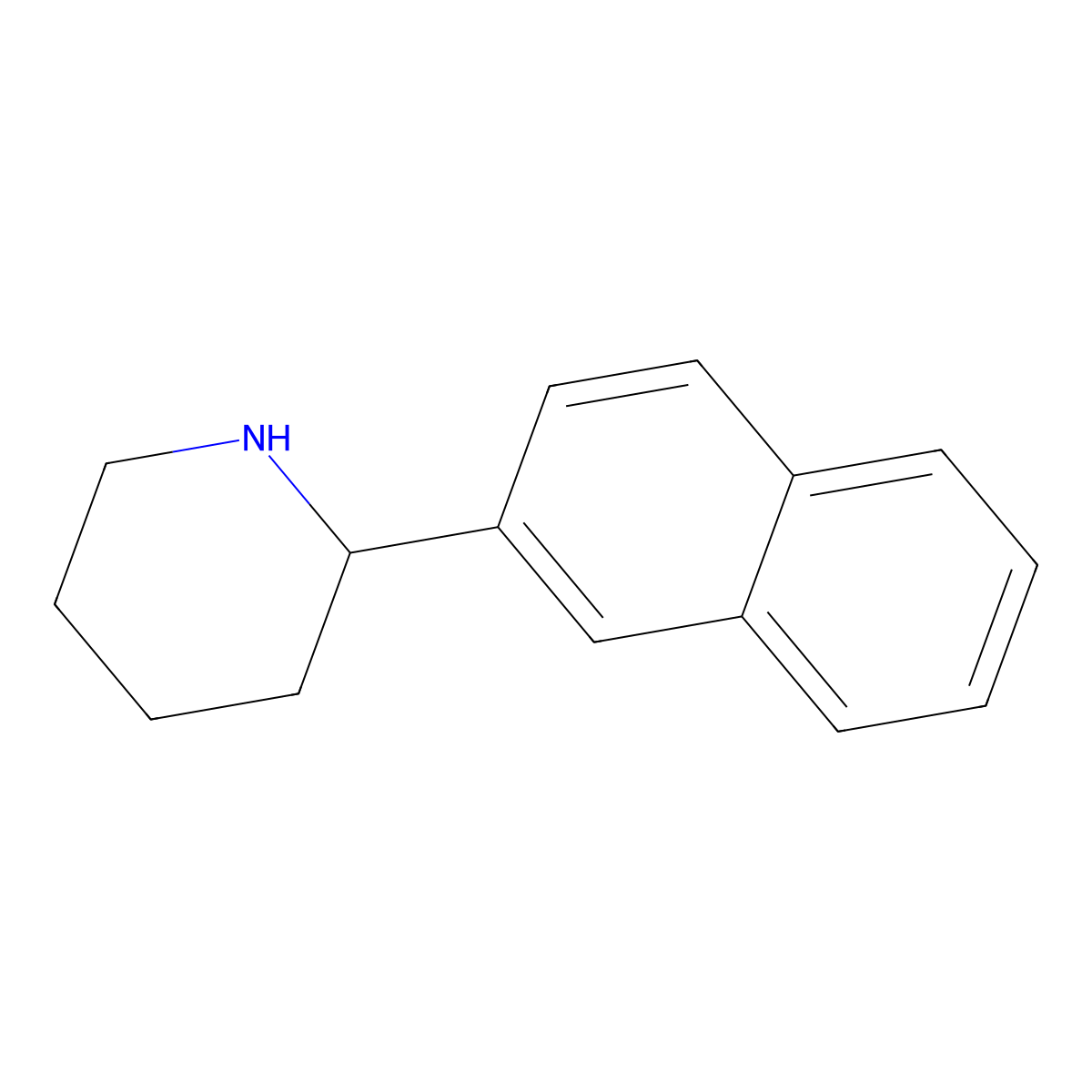 2-(2-Naphthyl)piperidine molecular structure, CAS 383128-73-2