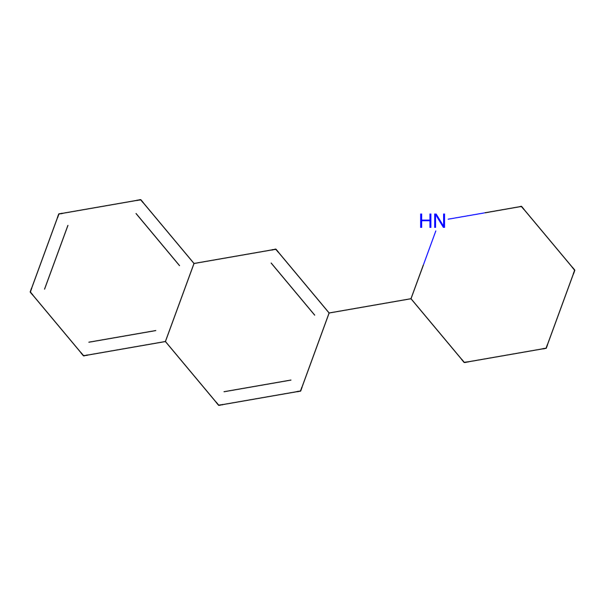 2-(2-Naphthyl)piperidine molecular structure, CAS 383128-73-2