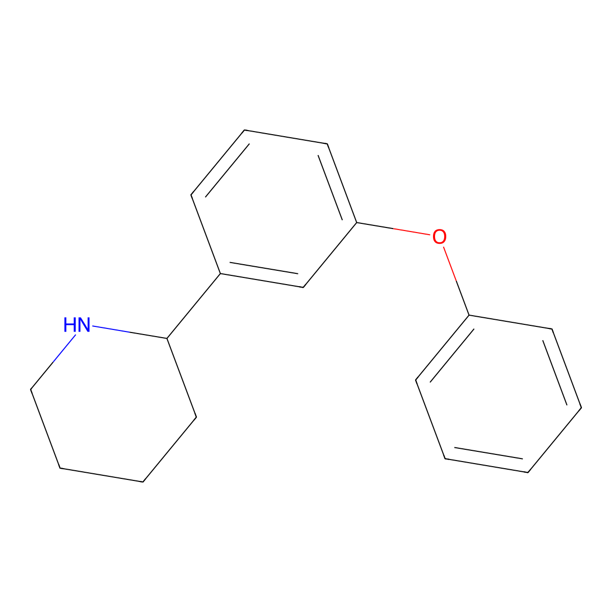 2-(3-Phenoxyphenyl)piperidine molecular structure, CAS 383128-76-5