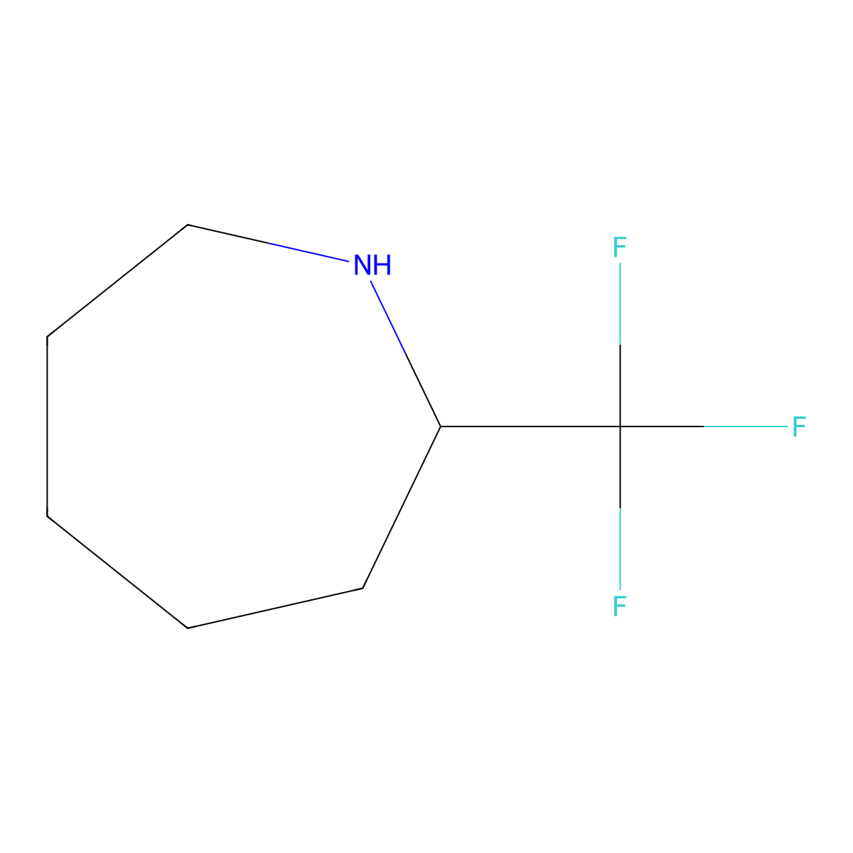 2-(Trifluoromethyl)azepane molecular structure, CAS 383128-99-2