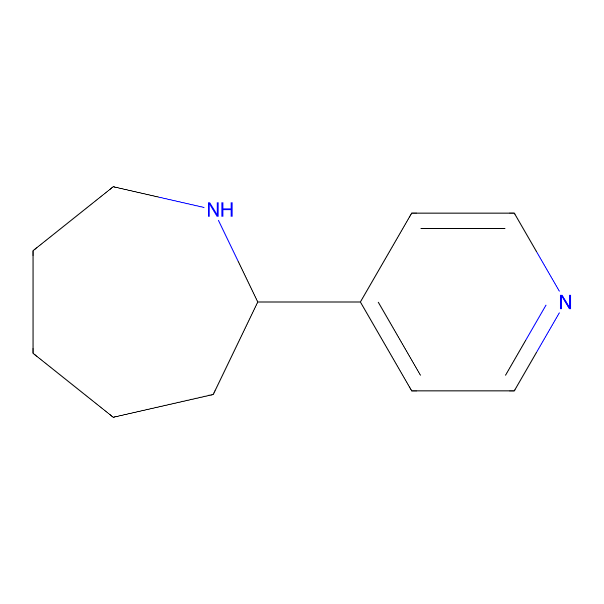2-(Pyridin-4-yl)azepane molecular structure, CAS 383129-02-0