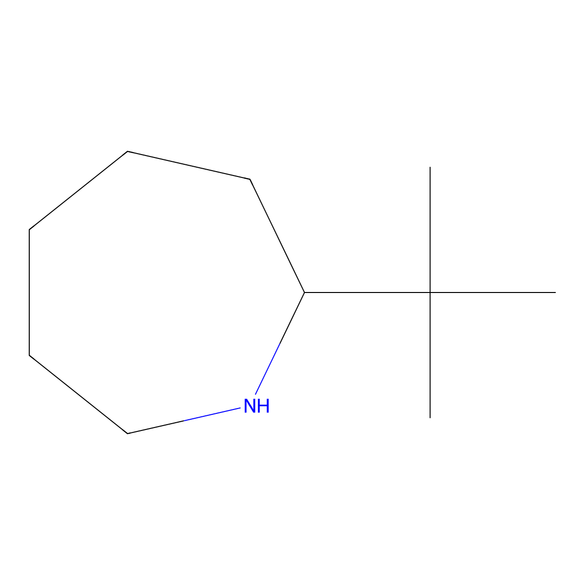 2-Tert-butylazepane molecular structure, CAS 383129-05-3