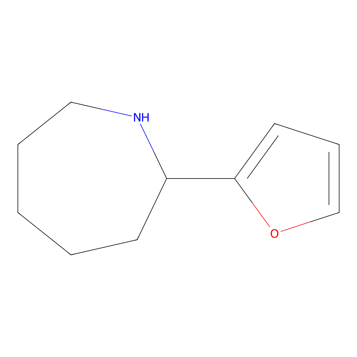 2-(Furan-2-yl)azepane molecular structure, CAS 383129-07-5