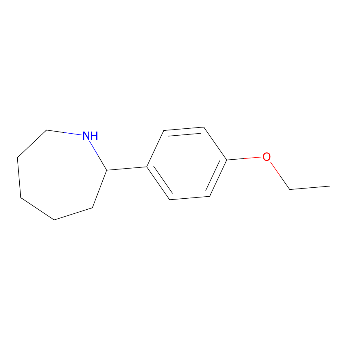 2-(4-Ethoxyphenyl)azepane molecular structure, CAS 383129-32-6