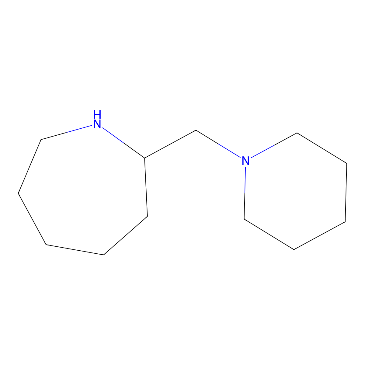 2-(Piperidin-1-ylmethyl)azepane molecular structure, CAS 383129-34-8