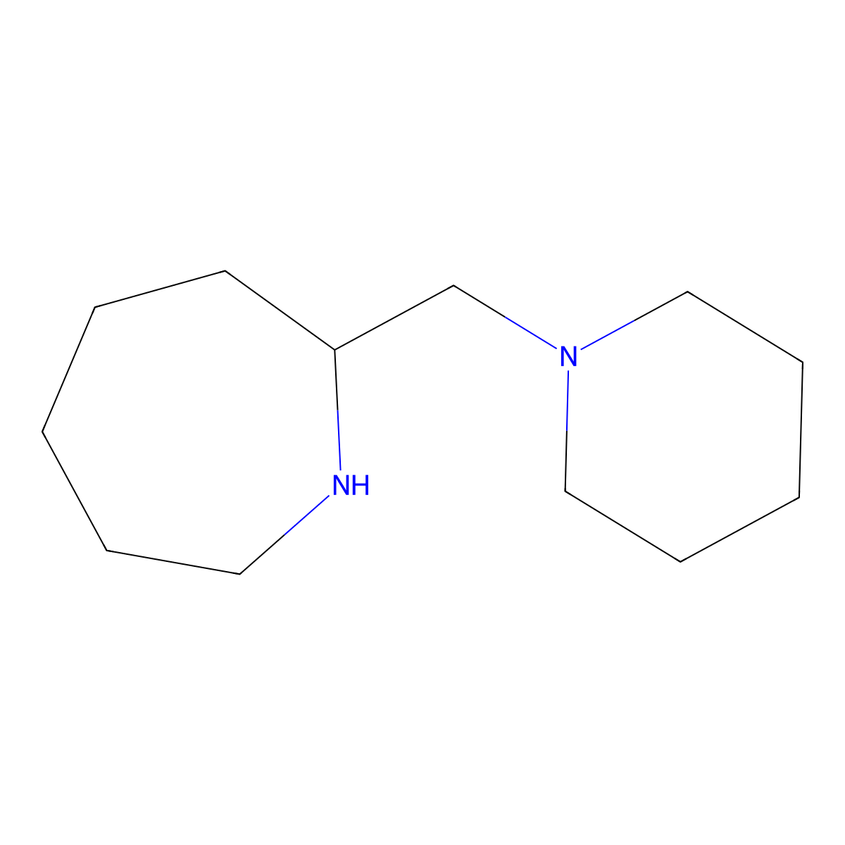 2-(Piperidin-1-ylmethyl)azepane molecular structure, CAS 383129-34-8