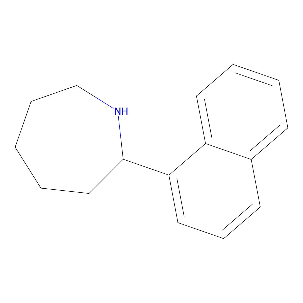 2-(Naphthalen-1-yl)azepane molecular structure, CAS 383130-20-9