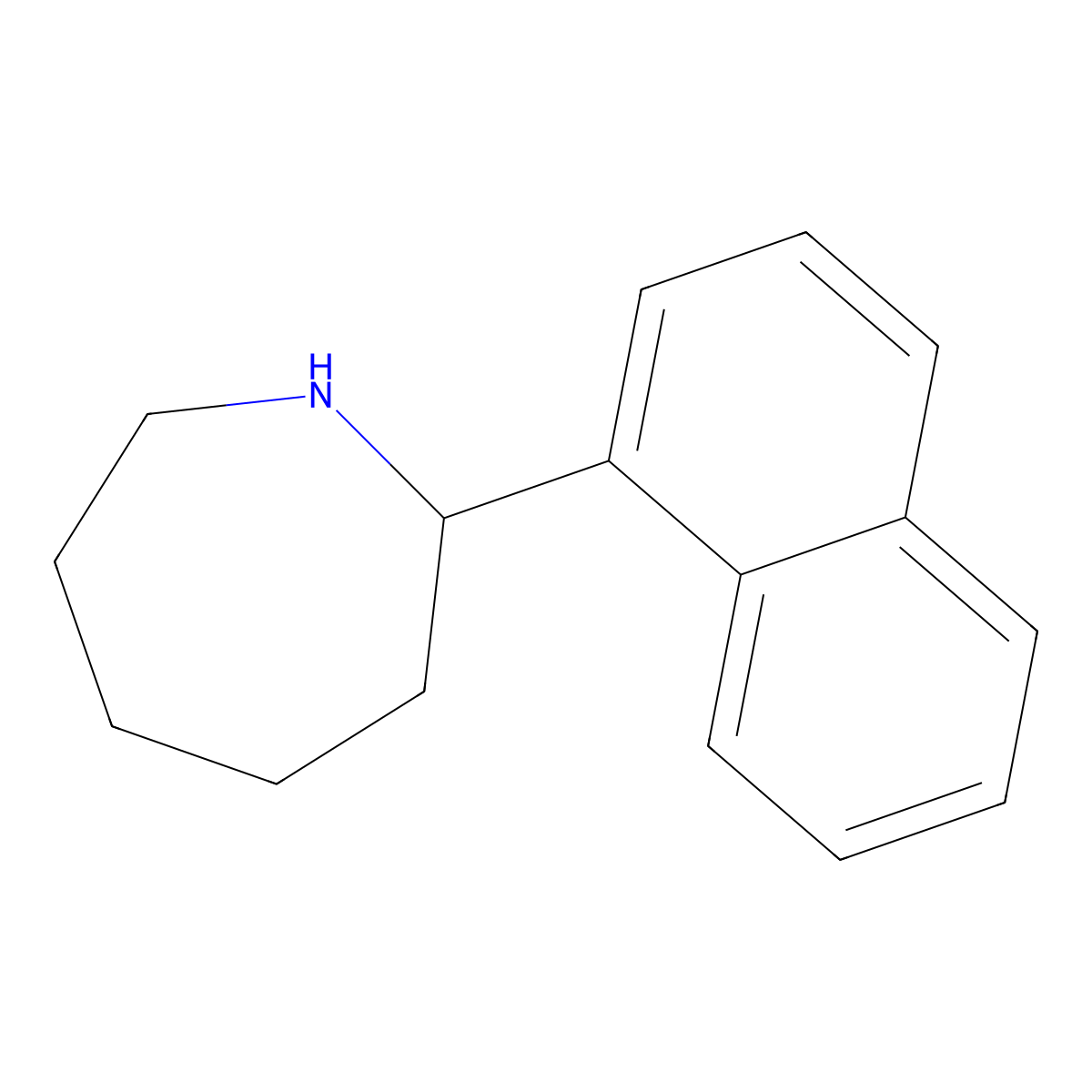 2-(Naphthalen-1-yl)azepane molecular structure, CAS 383130-20-9