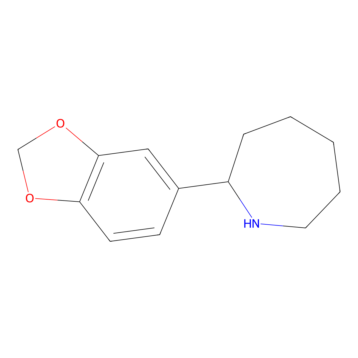 2-(1,3-Benzodioxol-5-YL)-azepane molecular structure, CAS 383130-37-8