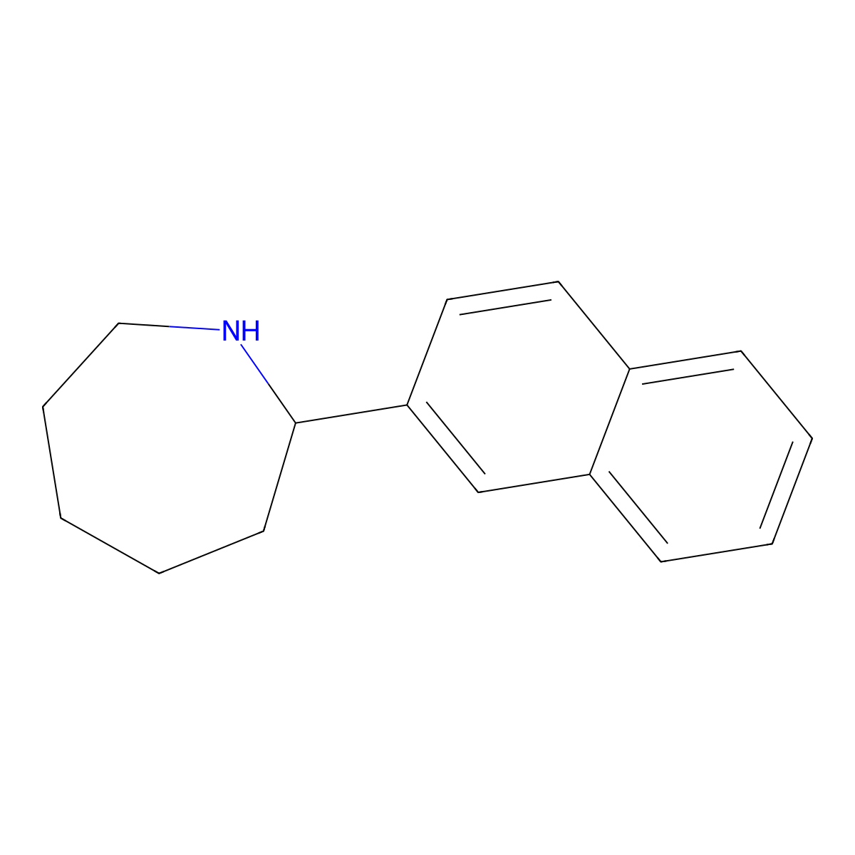 2-Naphthalen-2-YL-azepane molecular structure, CAS 383131-04-2