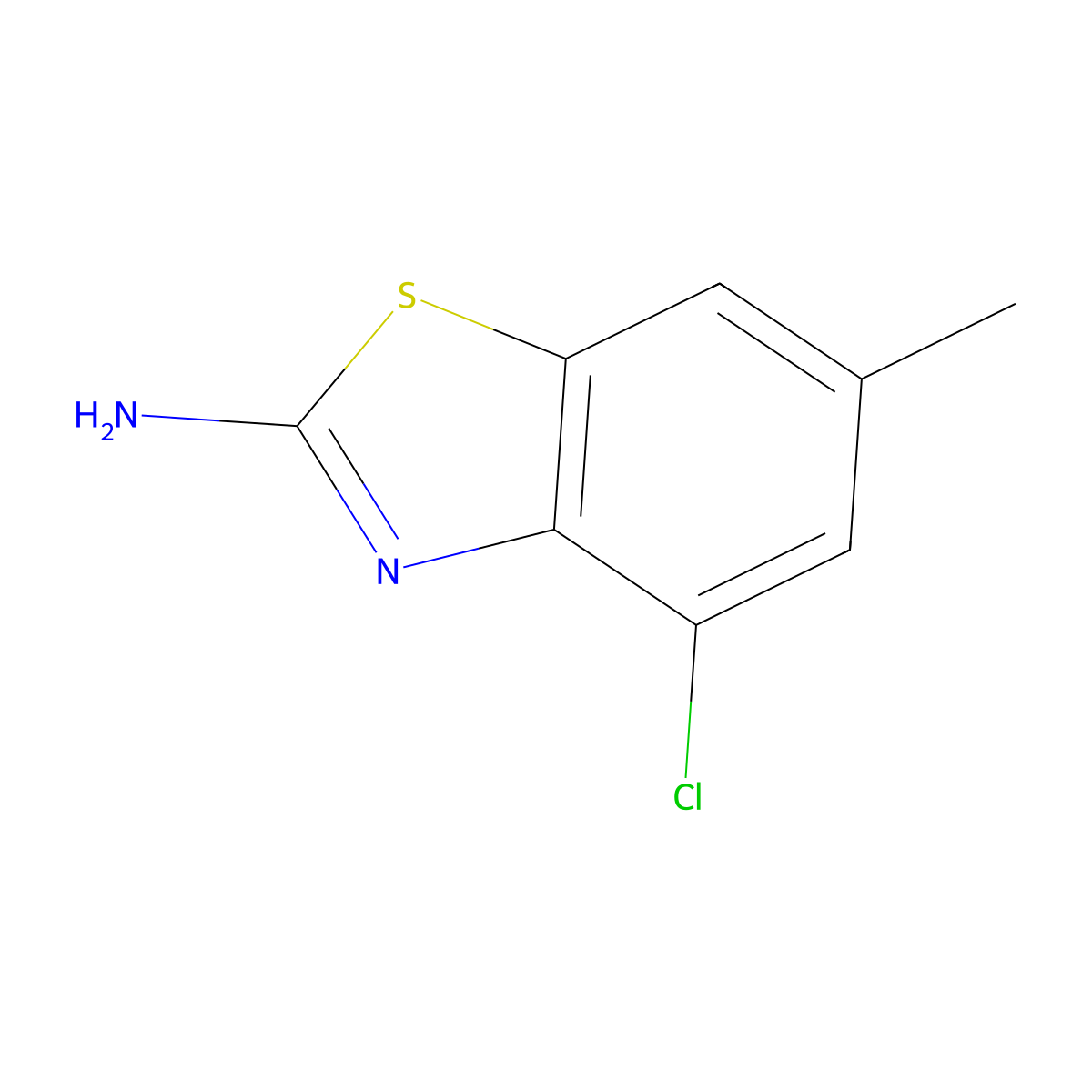 4-Chloro-6-methyl-1,3-benzothiazol-2-amine molecular structure, CAS 383131-41-7