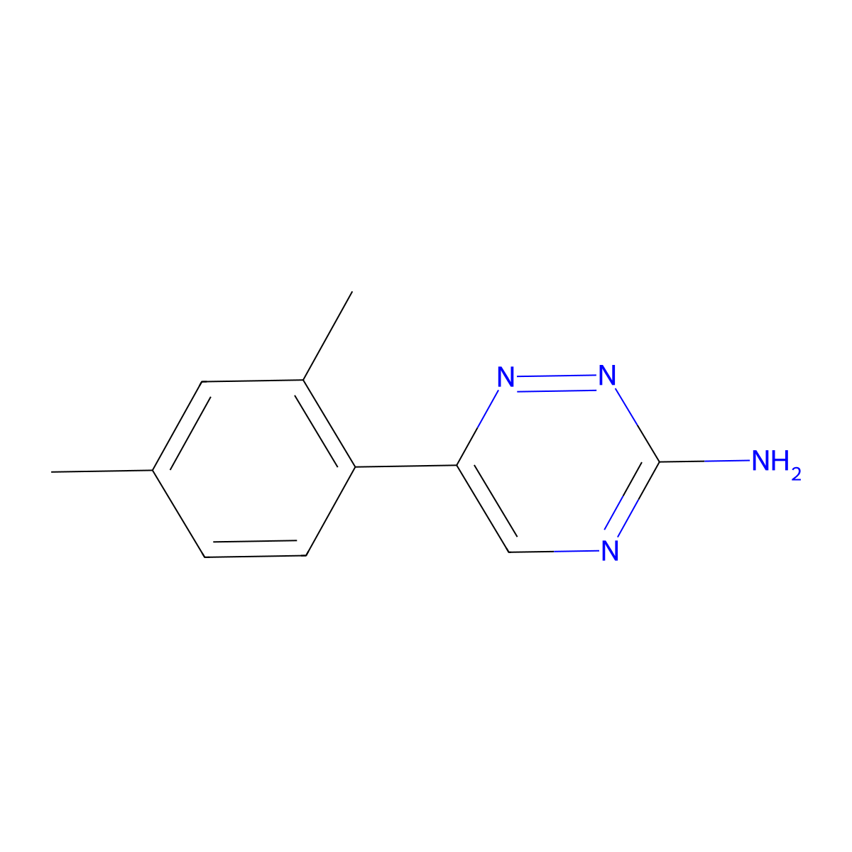 6-(2,4-Dimethylphenyl)-1,2,4-triazin-3-amine molecular structure, CAS 383131-85-9