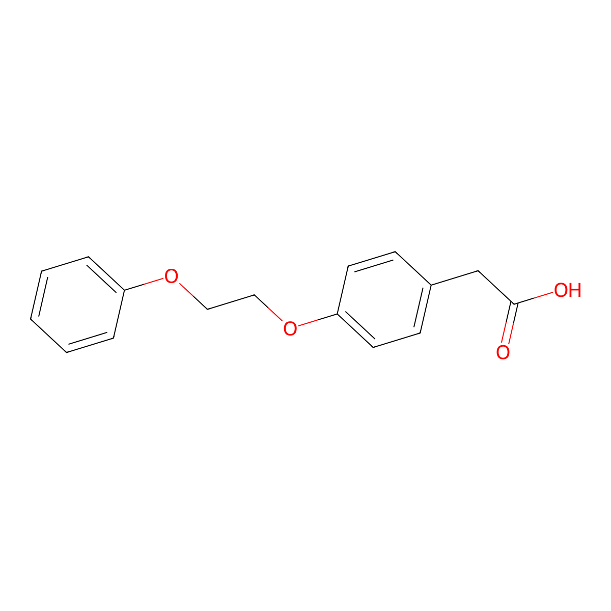 2-[4-(2-phenoxyethoxy)phenyl]acetic Acid molecular structure, CAS 383134-87-0