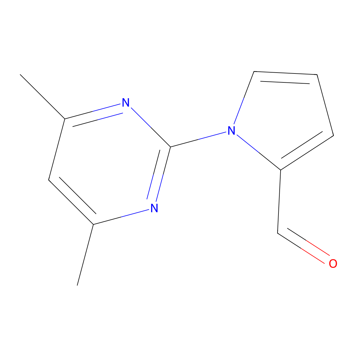 1-(4,6-Dimethyl-2-pyrimidinyl)-1H-pyrrole-2-carbaldehyde molecular structure, CAS 383135-67-9