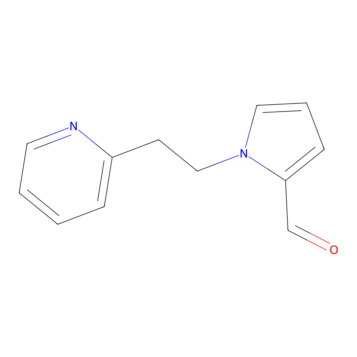 1-[2-(2-pyridinyl)ethyl]-1H-pyrrole-2-carbaldehyde molecular structure, CAS 383135-73-7