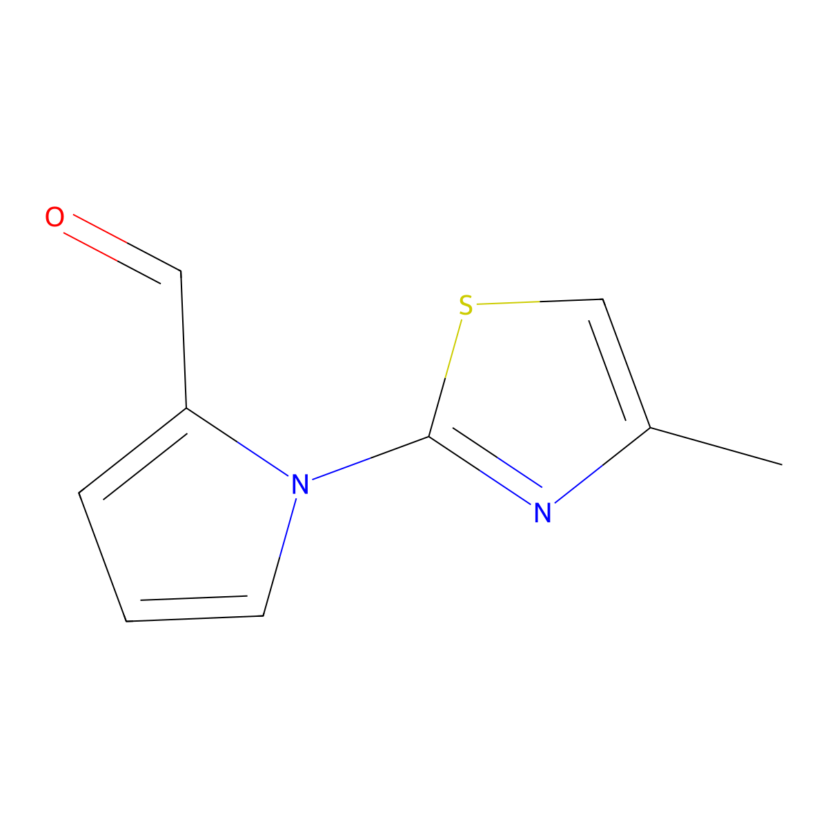 1-(4-methyl-1,3-thiazol-2-yl)-1H-pyrrole-2-carbaldehyde molecular structure, CAS 383136-01-4