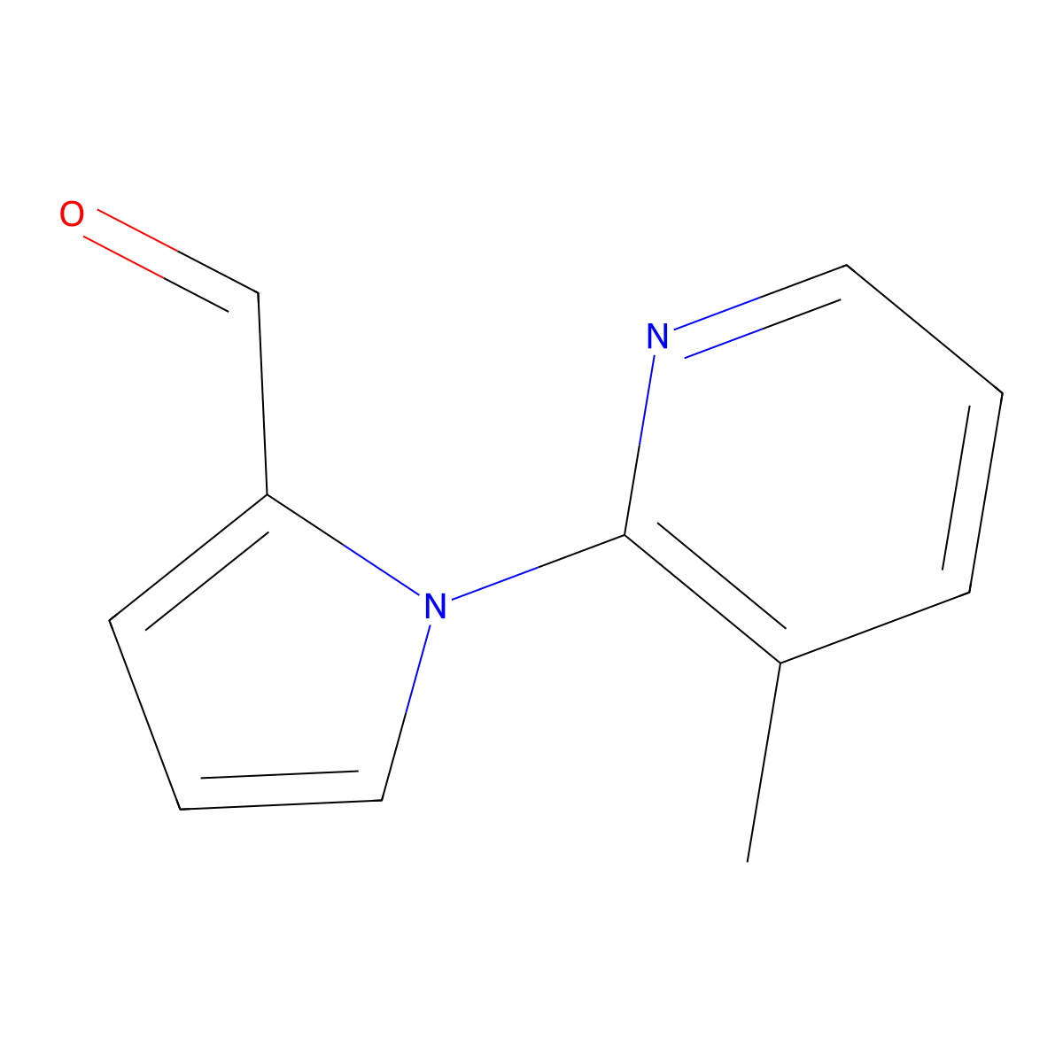 1-(3-Methyl-pyridin-2-yl)-1H-pyrrole-2-carbaldehyde molecular structure, CAS 383136-11-6