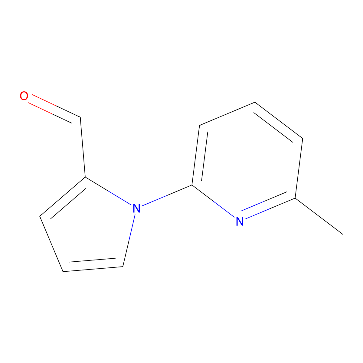 1-(6-Methyl-pyridin-2-yl)-1H-pyrrole-2-carbaldehyde molecular structure, CAS 383136-25-2