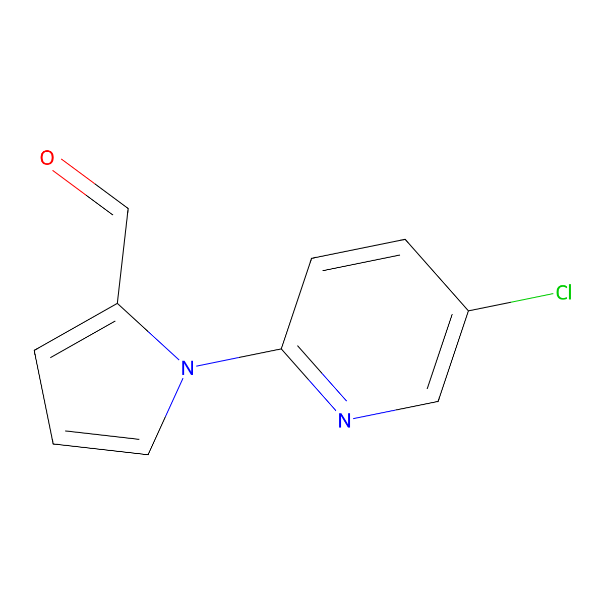 1-(5-chloropyridin-2-yl)-1H-pyrrole-2-carbaldehyde molecular structure, CAS 383136-40-1
