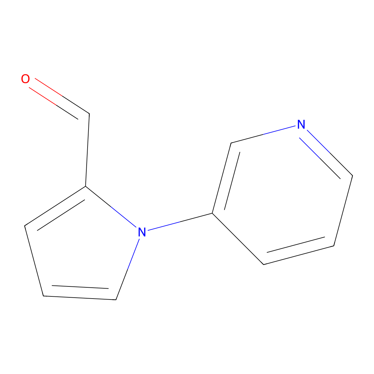 1-Pyridin-3-yl-1H-pyrrole-2-carbaldehyde molecular structure, CAS 383136-42-3