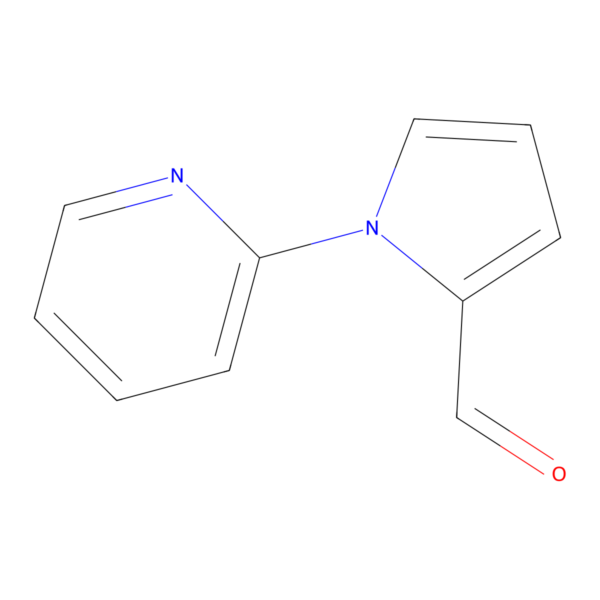 1-(pyridin-2-yl)-1H-pyrrole-2-carbaldehyde molecular structure, CAS 383136-44-5