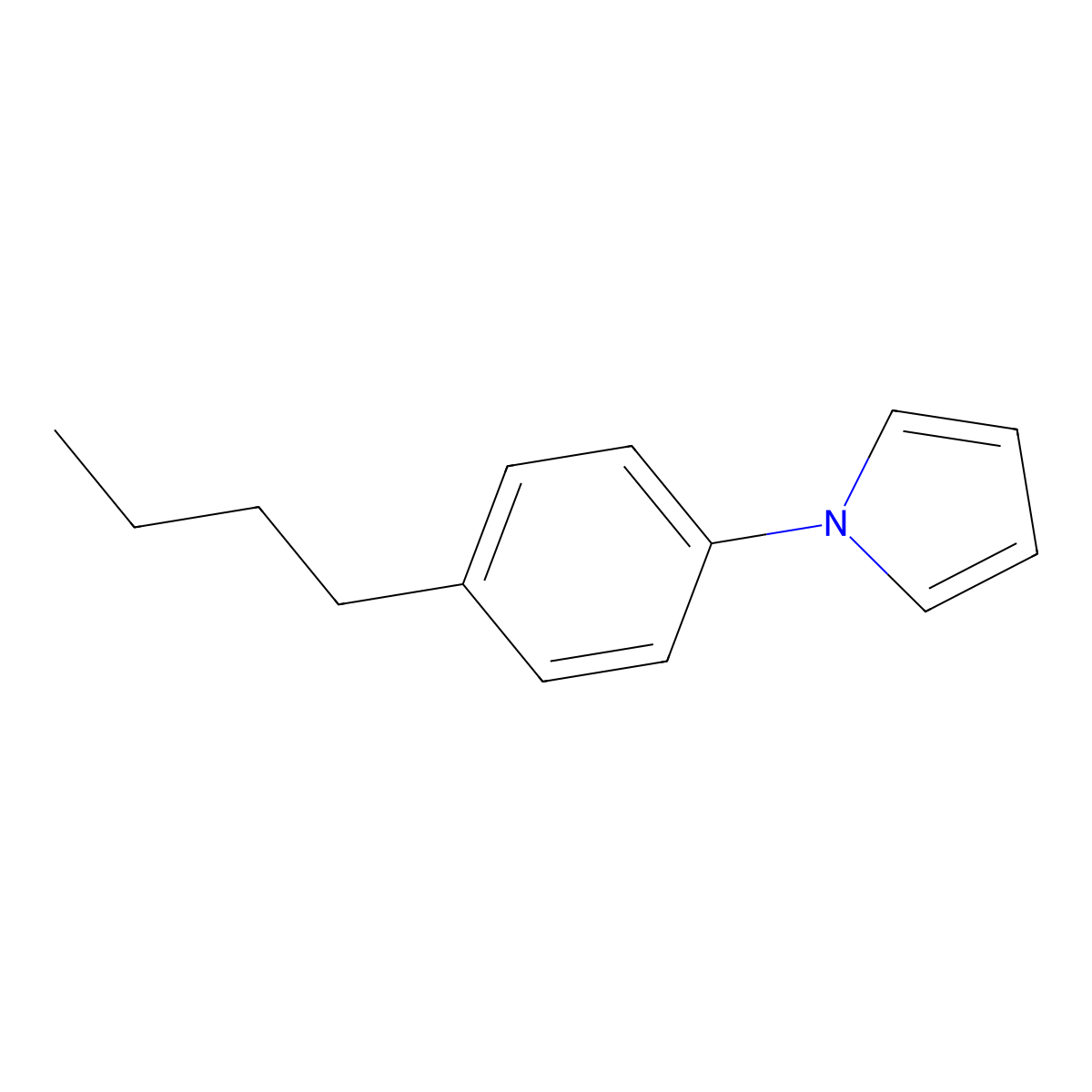 1-(4-butylphenyl)-1H-pyrrole molecular structure, CAS 383137-88-0