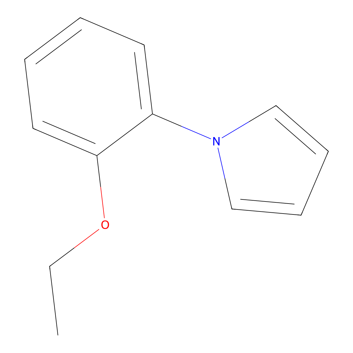 1-(2-ethoxyphenyl)-1H-pyrrole molecular structure, CAS 383137-98-2