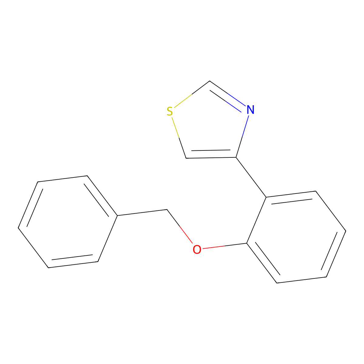 4-[2-(Benzyloxy)phenyl]-1,3-thiazole molecular structure, CAS 383145-47-9