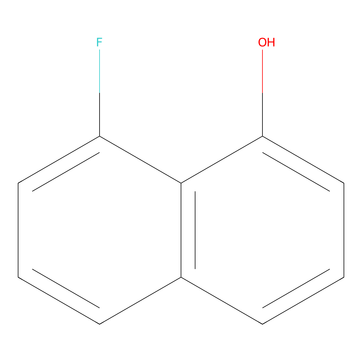 1-Fluoro-8-hydroxynaphthalene molecular structure, CAS 383155-01-9