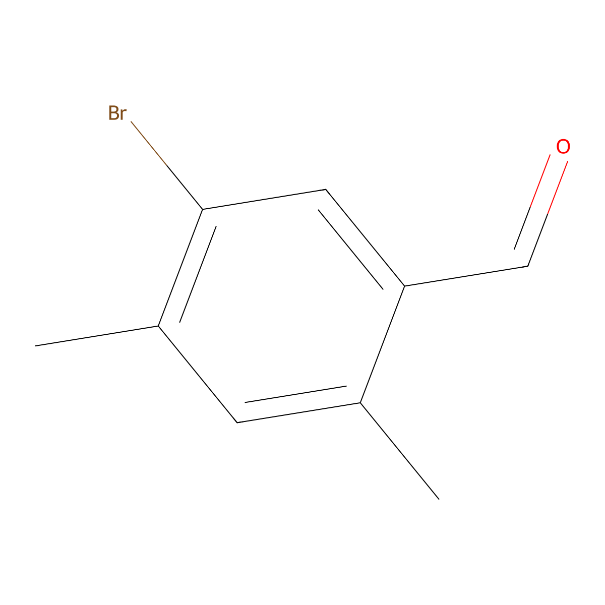 5-Bromo-2,4-dimethylbenzaldehyde molecular structure, CAS 383176-10-1