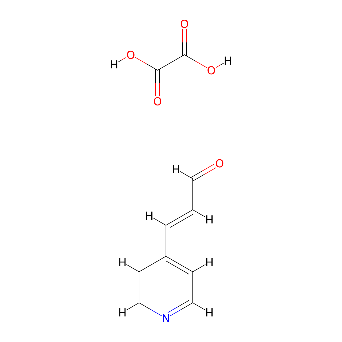 beta-(4-Pyridyl)acrolein Oxalate molecular structure, CAS 383177-50-2
