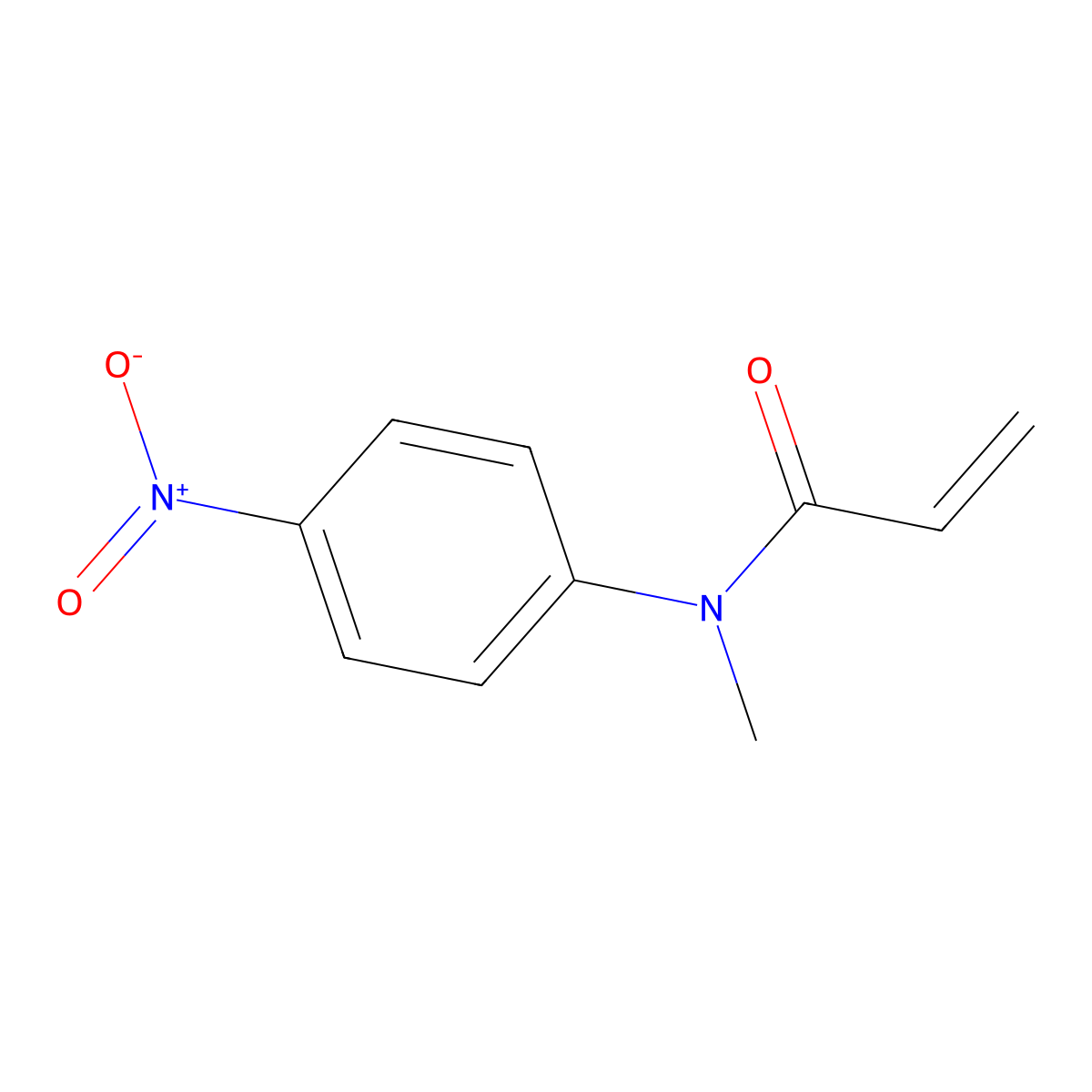 n-Acryloyl-n-methyl-4-nitro-aniline molecular structure, CAS 383177-70-6
