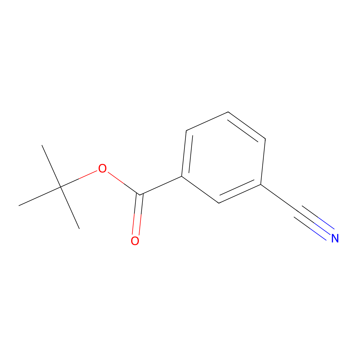Tert-butyl 3-cyanobenzoate molecular structure, CAS 383185-76-0