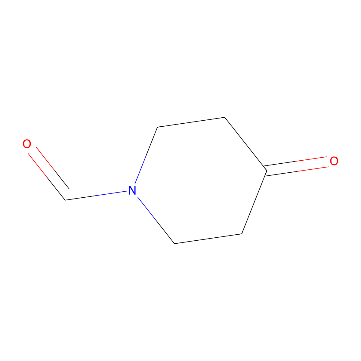 4-Oxopiperidine-1-carbaldehyde molecular structure, CAS 383193-66-6