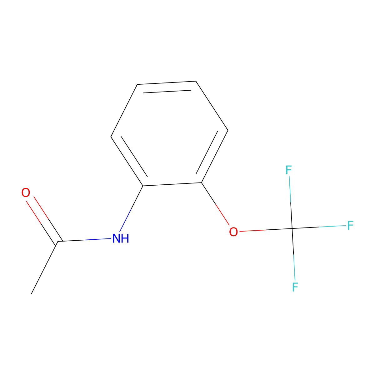 2'-(Trifluoromethoxy)acetanilide molecular structure, CAS 3832-55-1