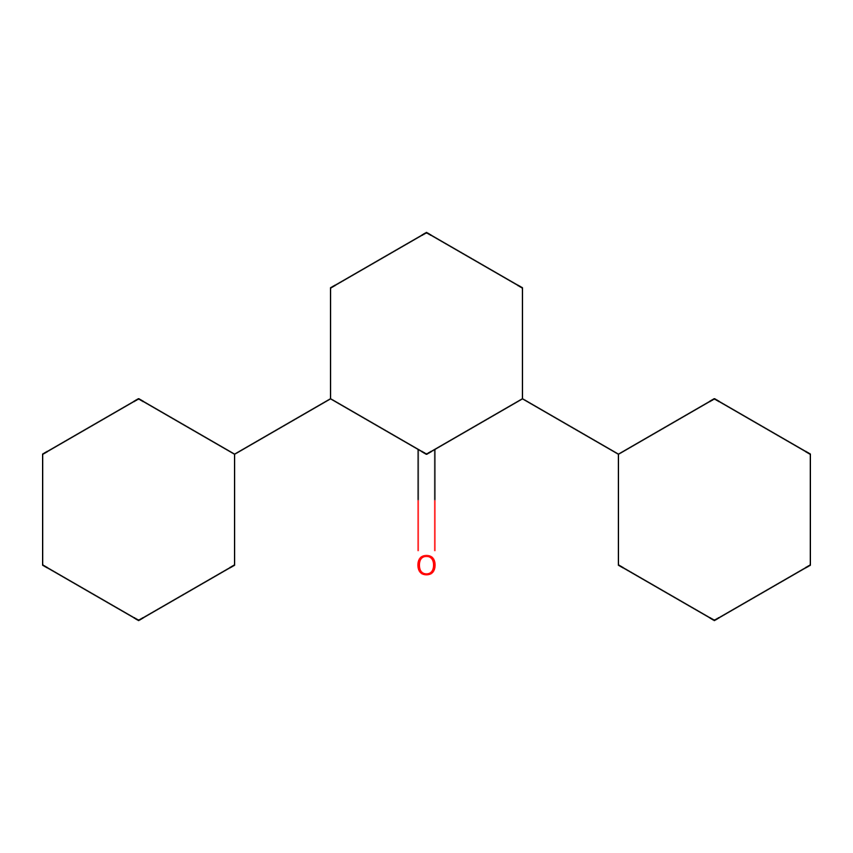 2,6-Dicyclohexylcyclohexan-1-one molecular structure, CAS 38320-20-6