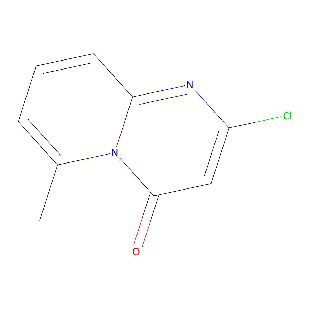 2-chloro-6-methyl-4H-pyrido[1,2-a]pyrimidin-4-one molecular structure, CAS 38326-29-3