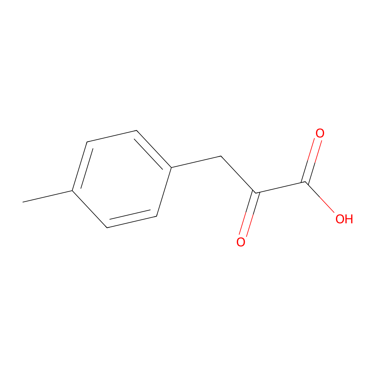 3-(4-Methylphenyl)-2-oxopropanoic acid molecular structure, CAS 38335-22-7