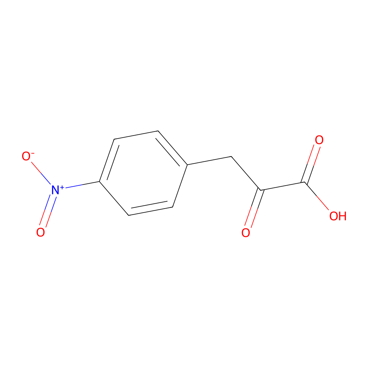 3-(4-Nitrophenyl)-2-oxopropanoic acid molecular structure, CAS 38335-24-9